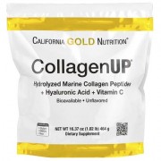 California Gold Nutrition, CollagenUP®, пептиди гідролізованого морського колагену з гіалуроновою кислотою та вітаміном C, без добавок, 464 г (1,02 фунта)